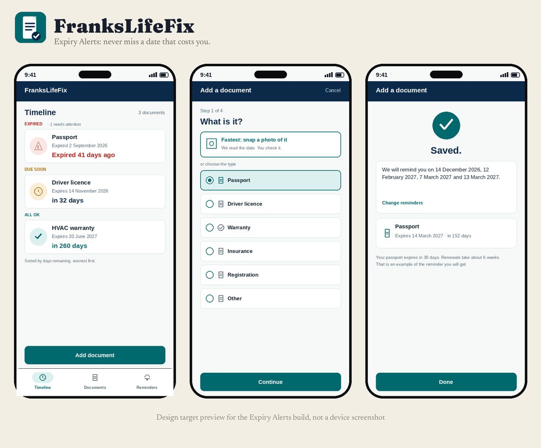 Design preview of FranksLifeFix