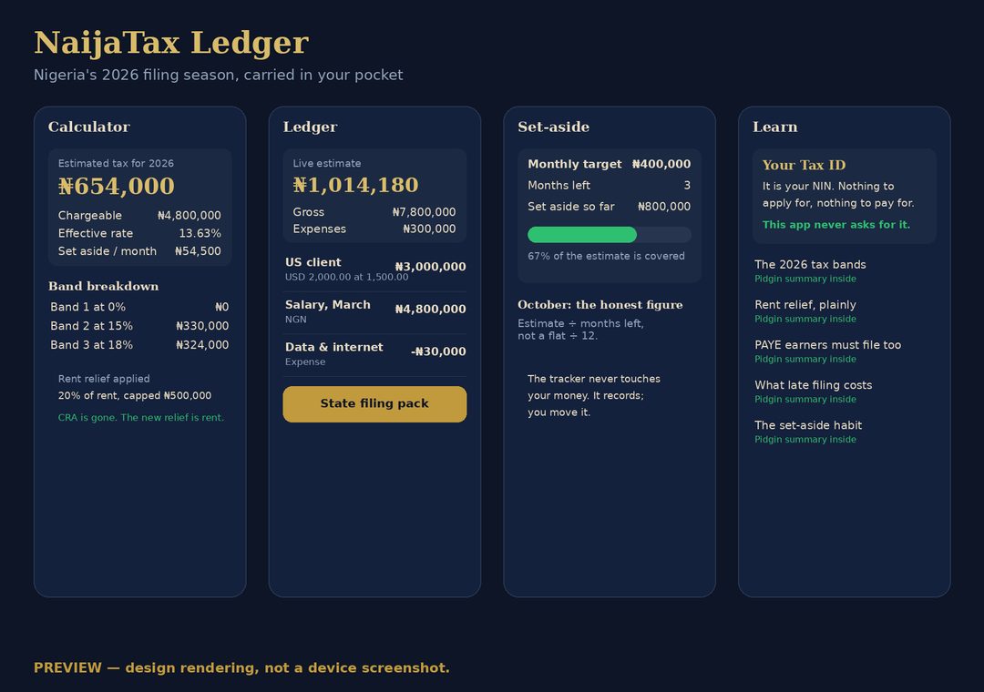 Design preview of NaijaTax Ledger